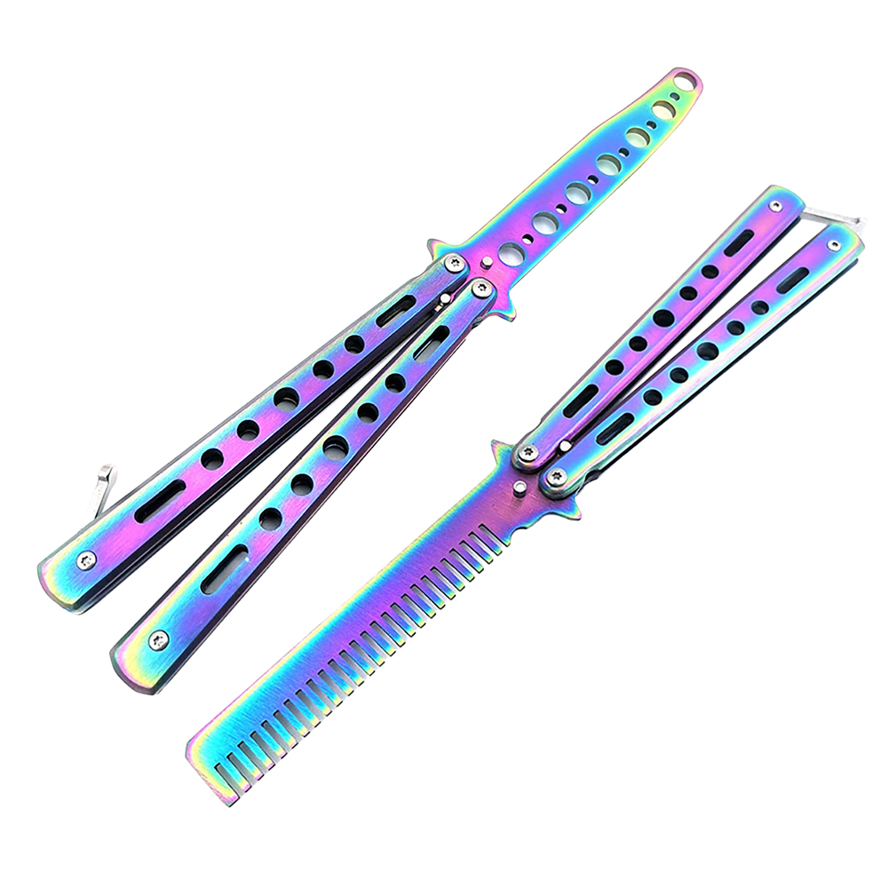 Stainless Steel Folding Cutter Practice Butterfly Hair Comb Styling Tool, 501 Original
Stainless Steel Folding Cutter Practice Butterfly Hair Comb Styling Tool, 501 Original