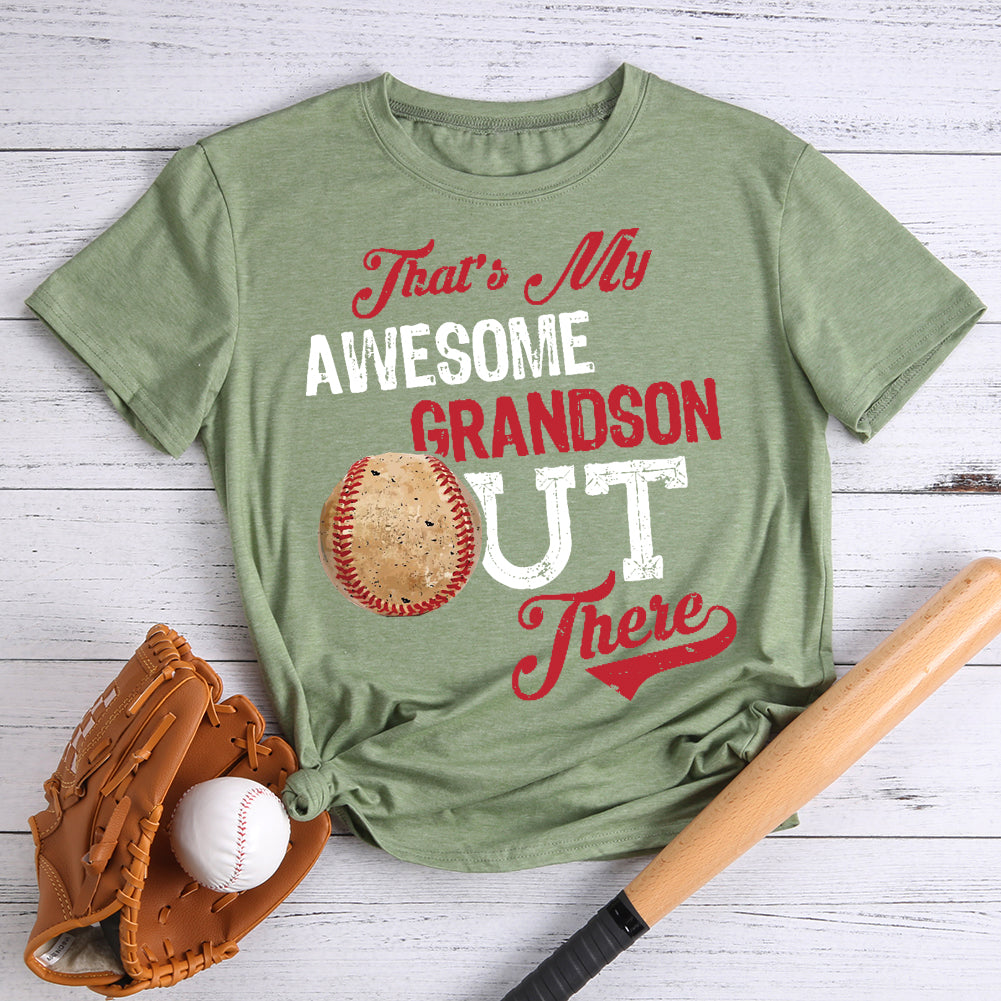 That's My Awesome Grandson Out There T-shirt Tee -06469-Guru-buzz