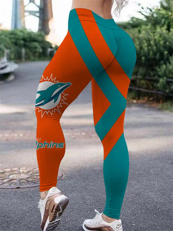Miami Dolphins
High Waist Push Up Printed Leggings