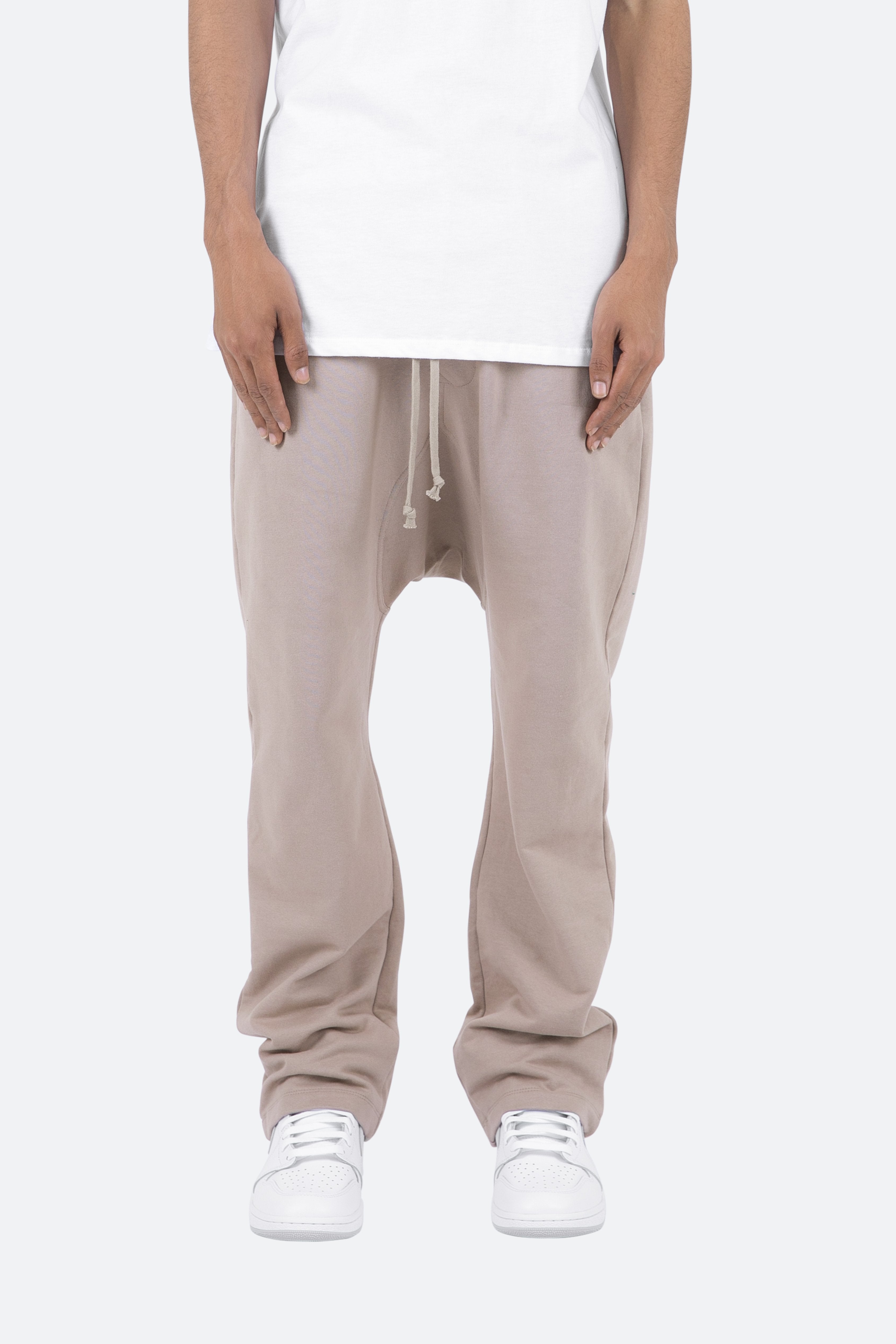 Drop Crotch Sweatpants Tan