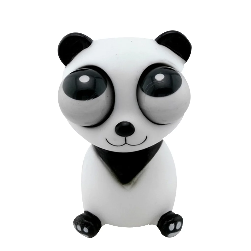 Slow Raised Eyes Popping Doll Anti Vent Pressure Toys Environmental Plastic Playthings, Panda