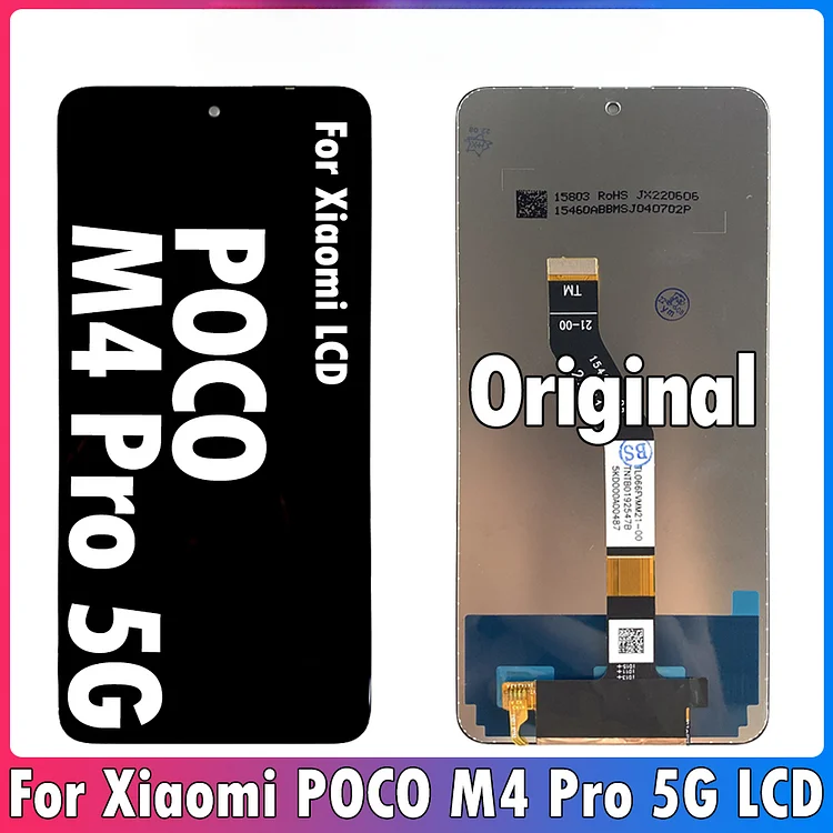 6.6inch Original For Xiaomi Poco M4 Pro 5G LCD 21091116AG Display Touch Screen Digitizer Assembly For POCO M4 Pro 5G LCD Parts