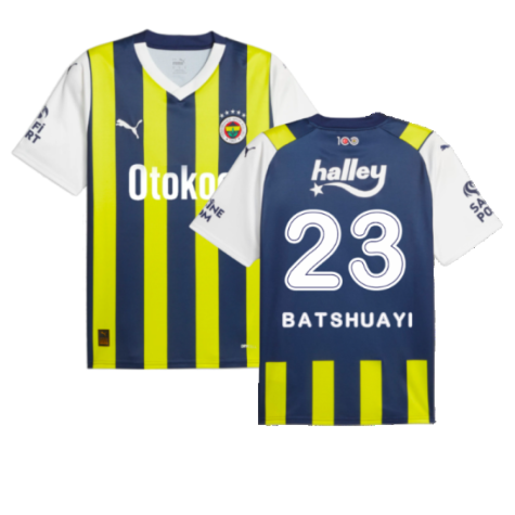 Fenerbahce Michy Batshuayi 23 Home Shirt Kit 2023-2024