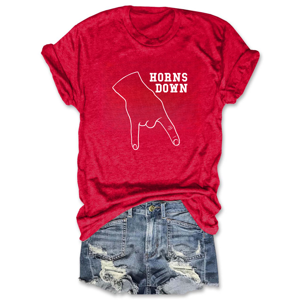 Horns Down Tee horns-down-tee