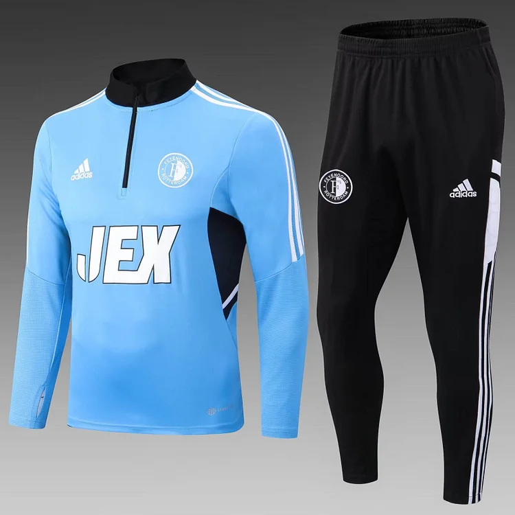 2022/2023 Feyenoord Rotterdam Half-Pull Training Suit Blue Football Shirt 1:1 Thai Quality Set