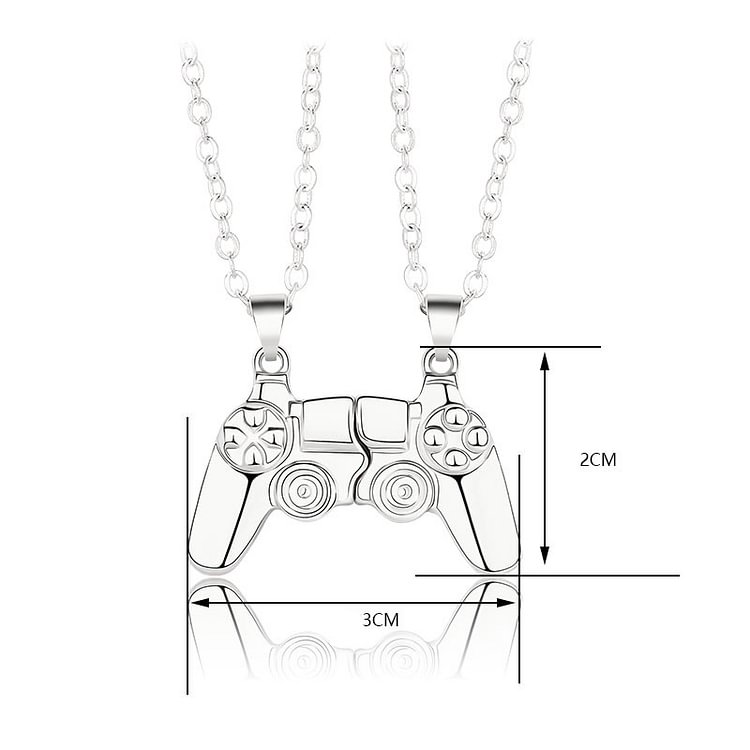 Gamepad Shape Couple Necklace