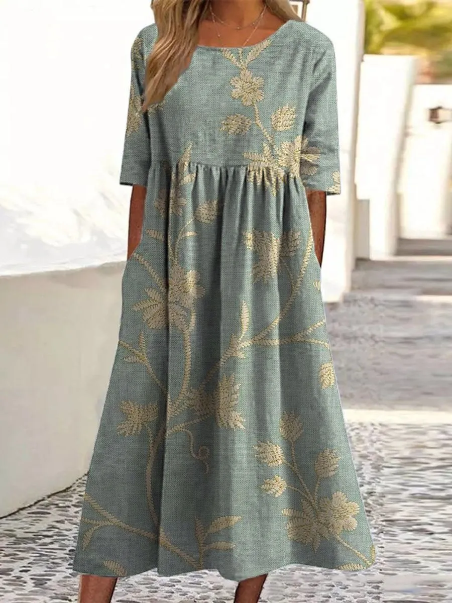 Floral Art Dress-1