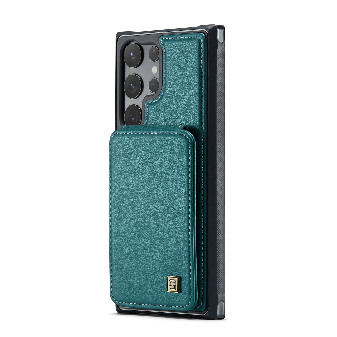 Luxury Leather Wallet Phone Case With 4 Cards Slot And Kickstand For Galaxy S22/S22+/S22 Ultra/S23/S23+/S23 Ultra