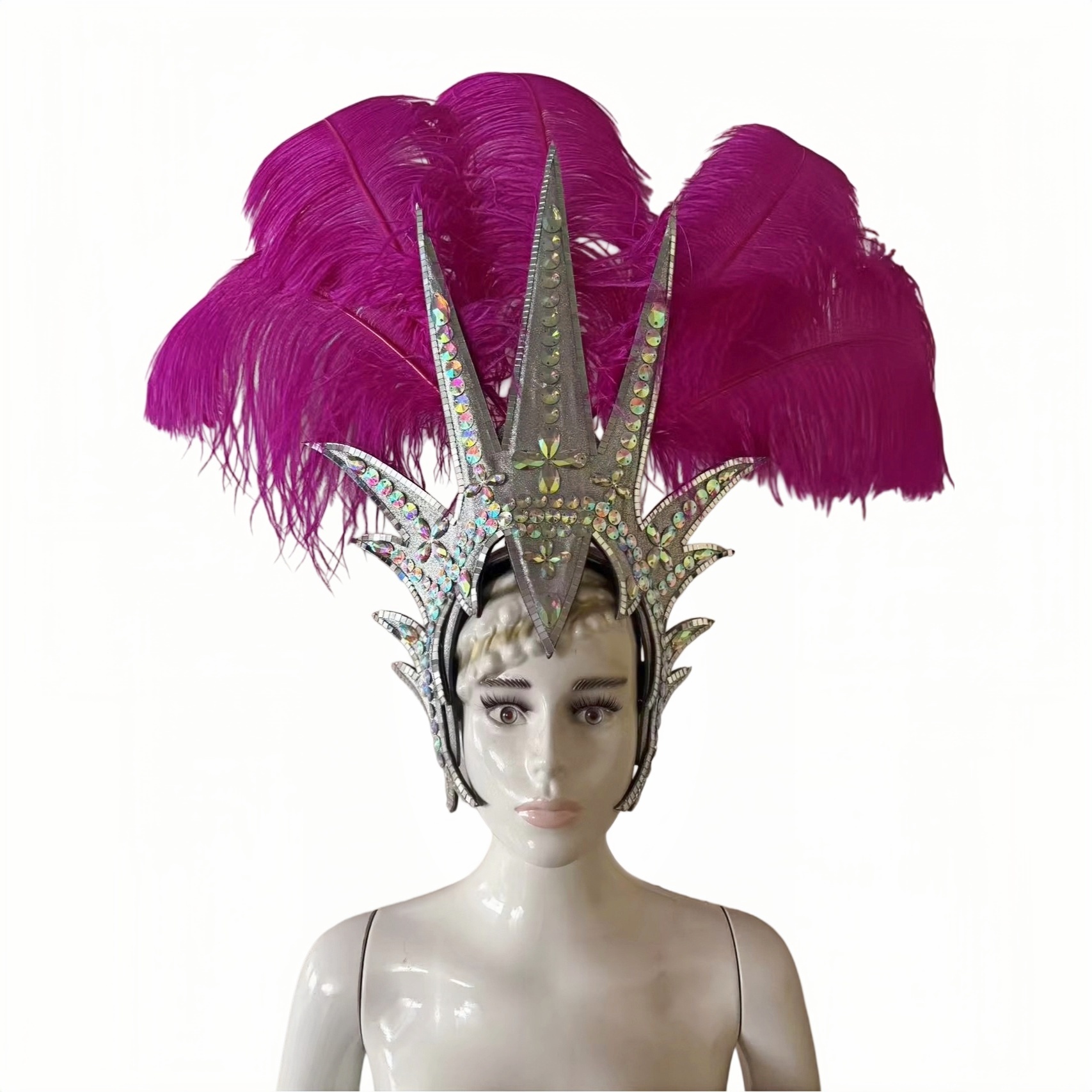 VCSHOES Dance party costumes evening gowns weddings street dances carnival costumes dance costumes belly dances Purple hat