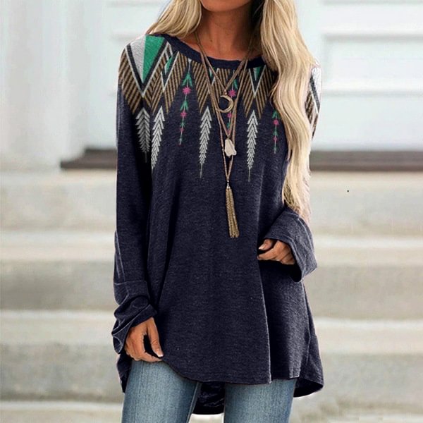 Comstylish Fairman Island Sweater Textured Tunic