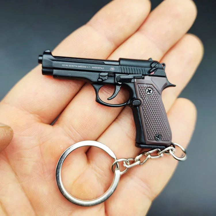 🔥🔥2023 NEW! 🔥🔥 World`s Smallest Mechanical Beretta M92 Pistol Keychain! Disassembly And Reassemble Beretta 1:4 Scale