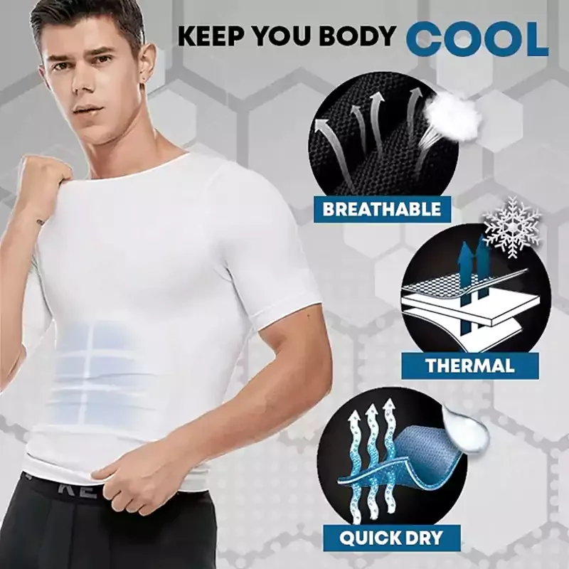 Letclo™ Men's Shaper Cooling T-Shirt letclo Letclo