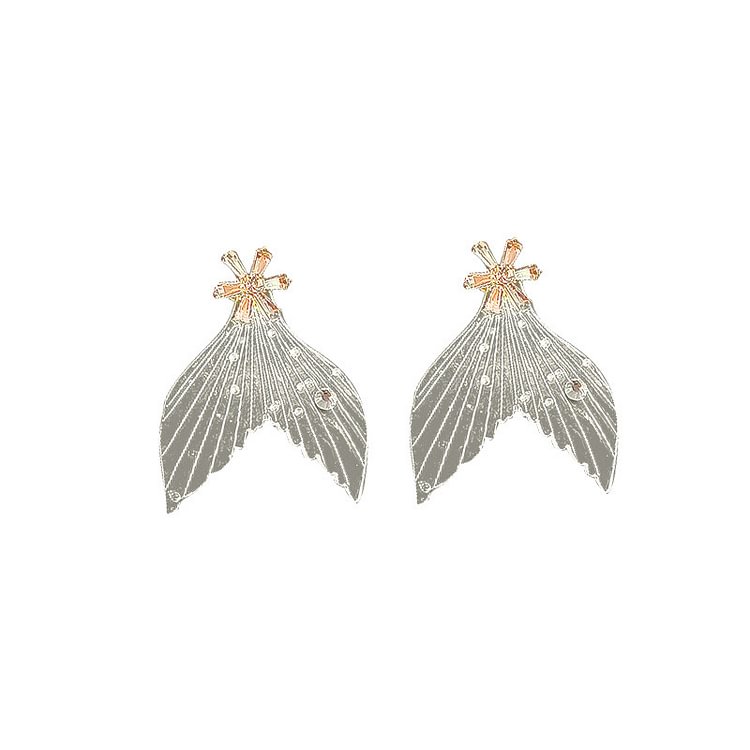 Transparent Fishtail Earrings