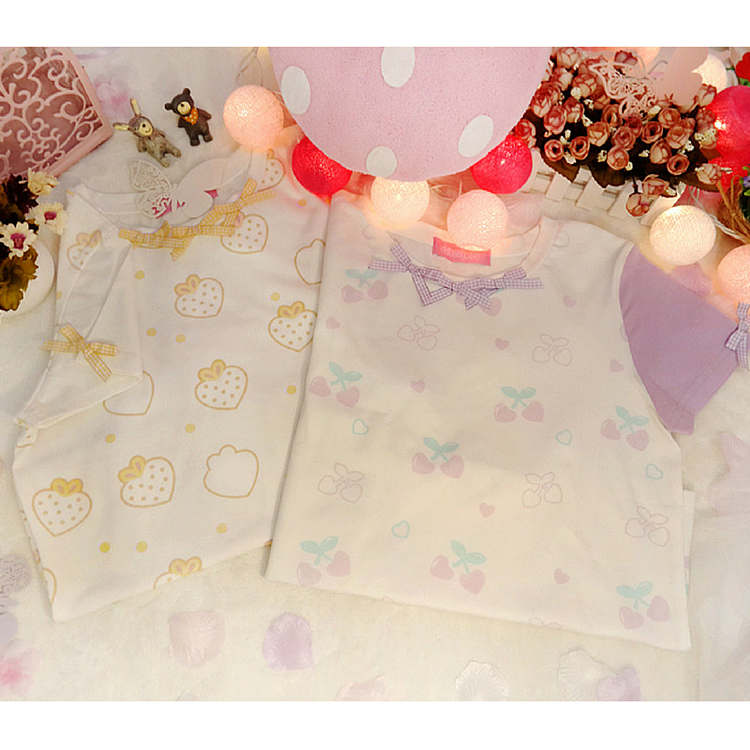 S/M/L Lolita Kawaii Strawberry Cherry Printing T-Shirt SP165485