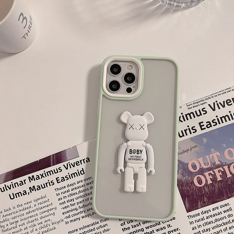 Bearbrick Two-color Bracket Phone Case