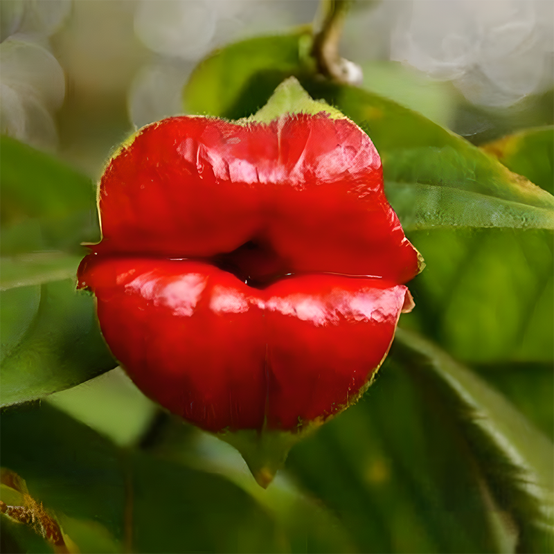 💋Red Lips Flower