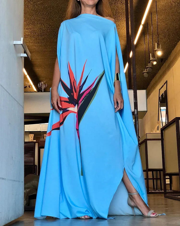 Casual Loose Printed Long Dress