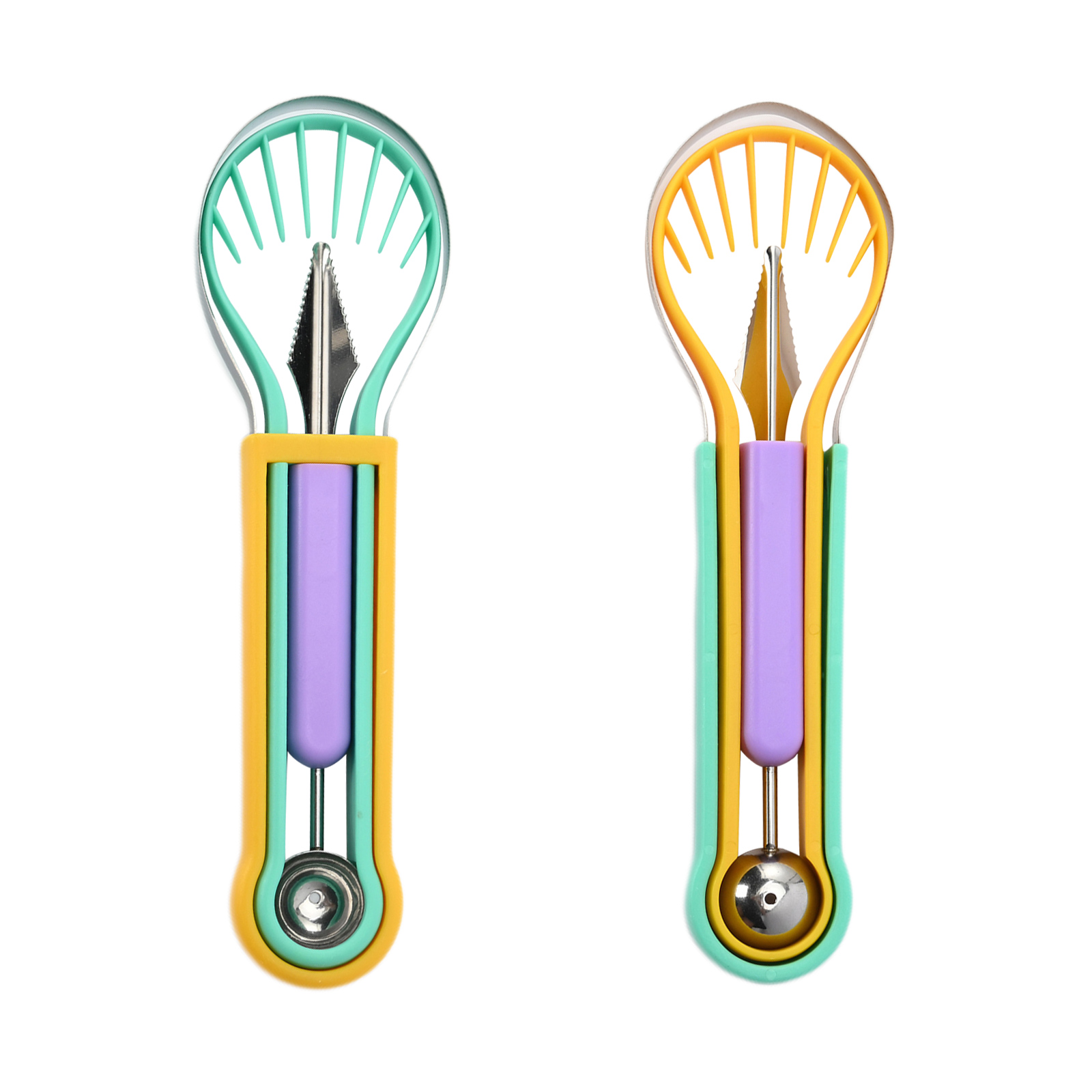 Melon Baller Scoop Set 3 in 1 Carving Tools for Melon Dig Pulp Separator, Yellow, 501 Original
Melon Baller Scoop Set 3 in 1 Carving Tools for Melon Dig Pulp Separator, Yellow, 501 Original