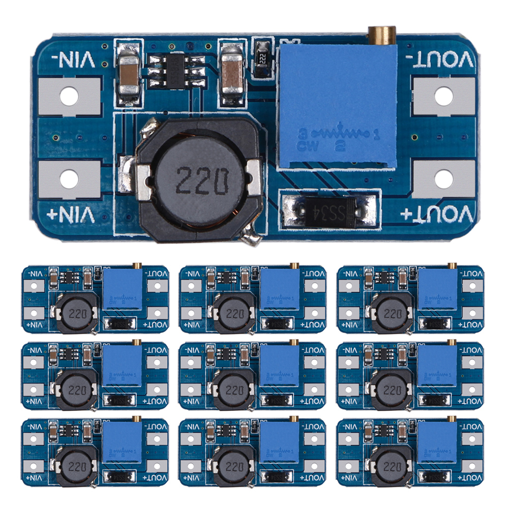 10Pcs MT3608 2A DC-DC Step Up Power Apply Booster Power Module for Arduino, 501 Original
10Pcs MT3608 2A DC-DC Step Up Power Apply Booster Power Module for Arduino, 501 Original