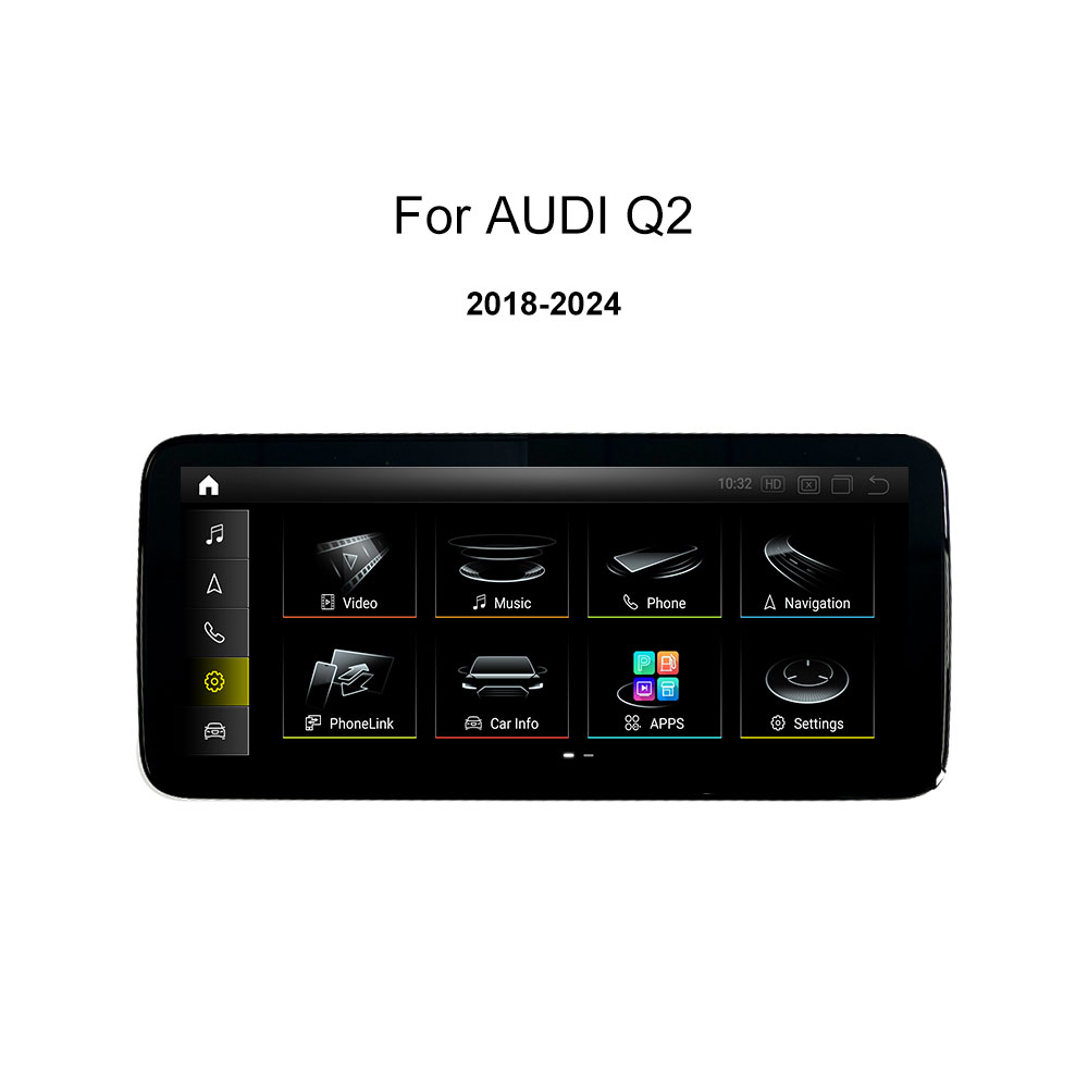 For AUDI Q2 2018-2024 Year Apple CarPlay Android Auto Display Monitor Upgrade Autoradio Stereo