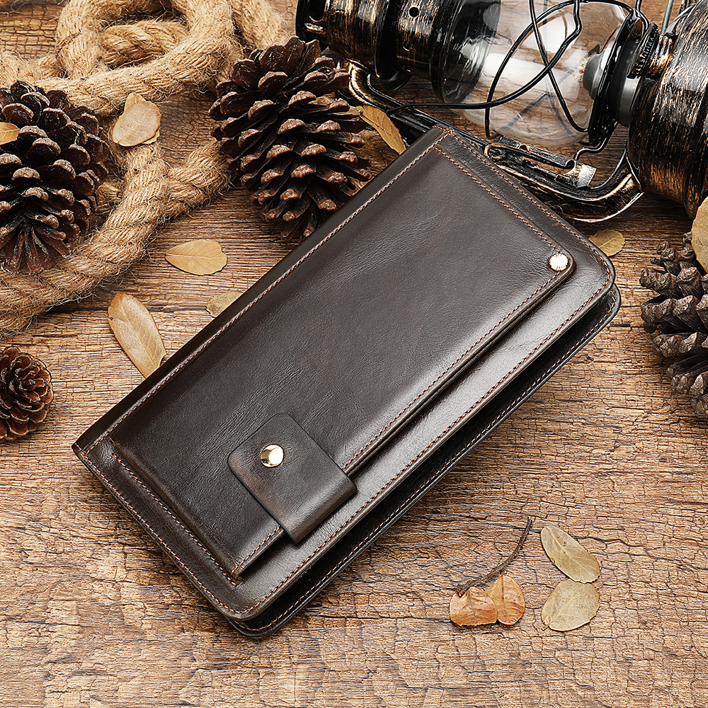 Men's Leather Business Large Capacity Wallet Coin Pocket | ARKGET