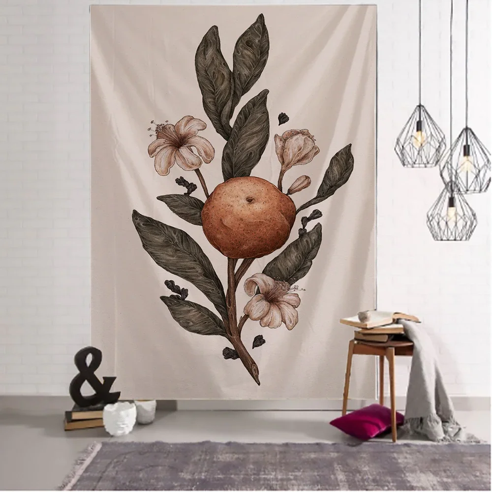 Nigikala Plants Tapestry Hanging Cloth Plants for Home Decoration Background Bedside Wall Blanket Fashion Tapestries