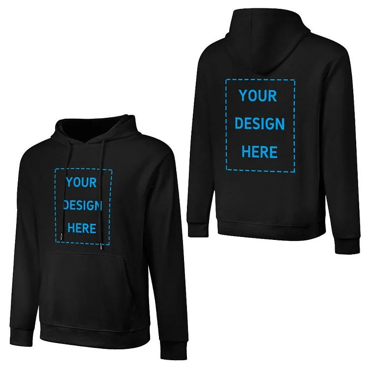 Personalised Cotton Double Sided Hoodies & Sweatshirts With Your Design