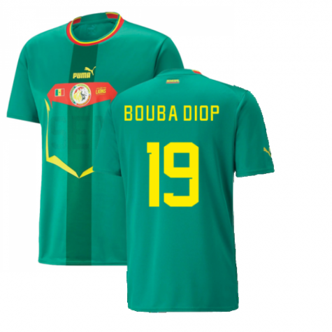 Senegal Papa Bouba Diop 19 Away Shirt Kit World Cup 2022