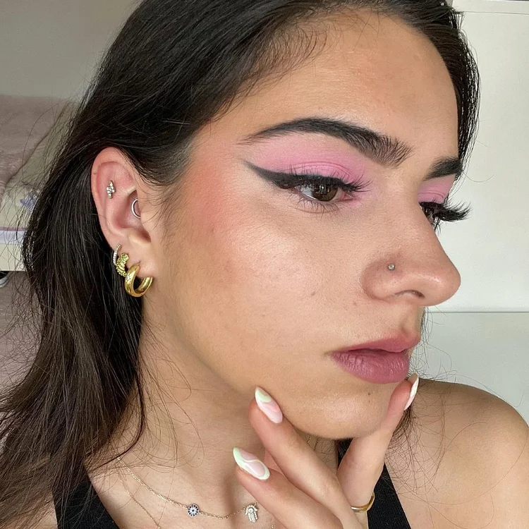 PinkSmoky Satin & Shimmer Duo Eyeshadow