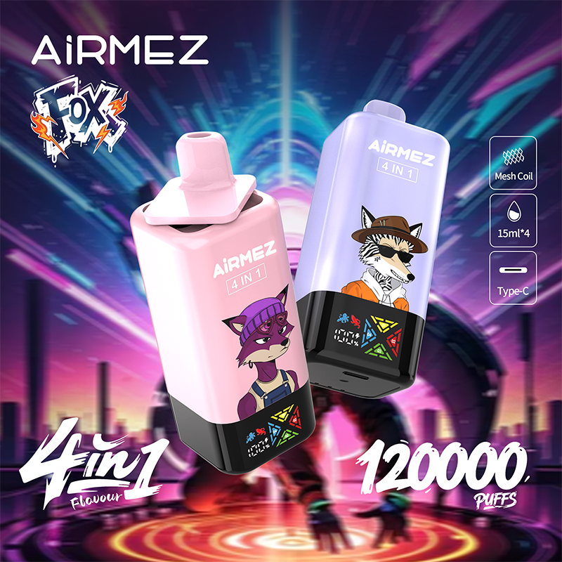Airmez FOX 4 IN 1 120000 Puffs Disposable Vape Wholesale wldvape