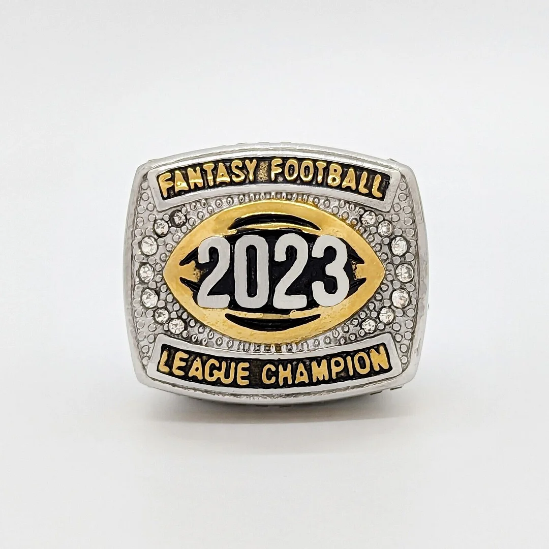 2023 Fantasy Football Ring FFL Championship Ring Clear Ring Display Stand & Case