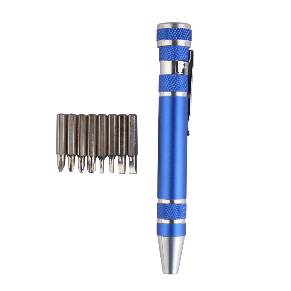 8 Kinds Aluminum Precision Pen Screw Driver Set Kit Mobile Tool, Blue, 501 Original
8 Kinds Aluminum Precision Pen Screw Driver Set Kit Mobile Tool, Blue, 501 Original