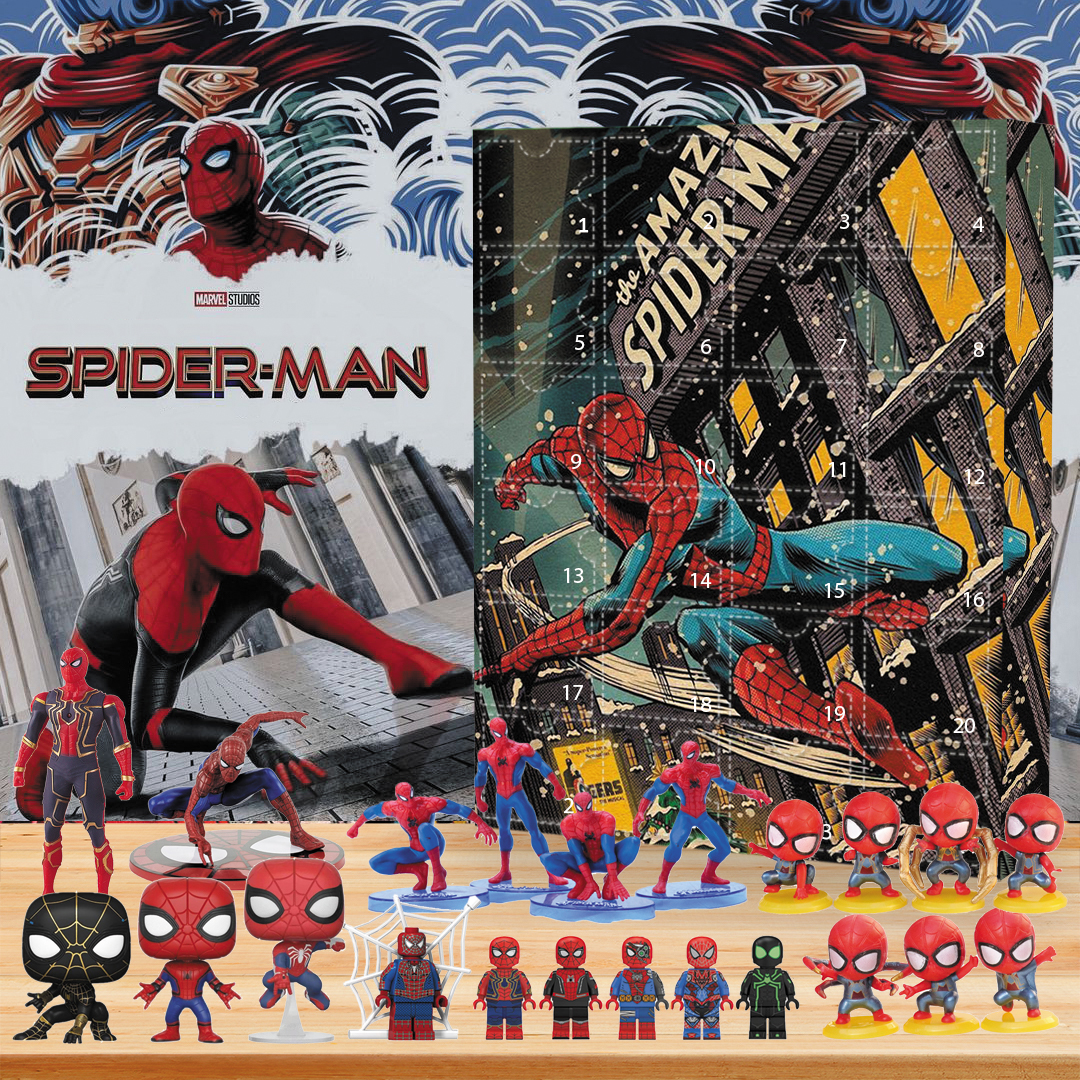 NEW SpiderMan Advent Calendar The One With 24 Little Doors