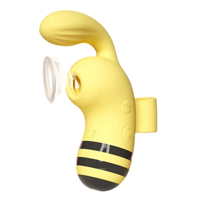 Little Bee Suction Finger Vibrator - Rose Toy
