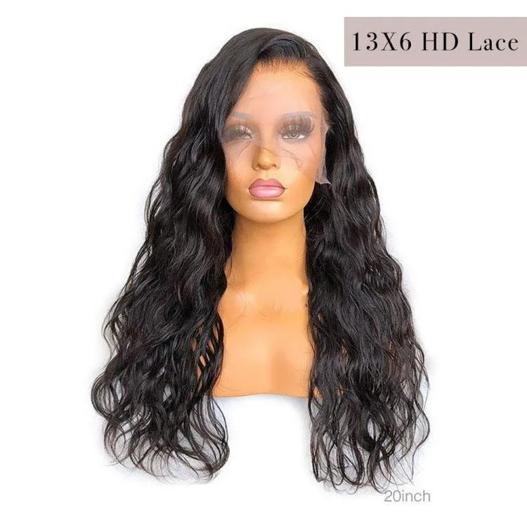 Pre-Made Clearn Hairline| Natural Wave Swiss HD Lace/Diamond Fake Scalp 13x6 Lace Frontal Wig