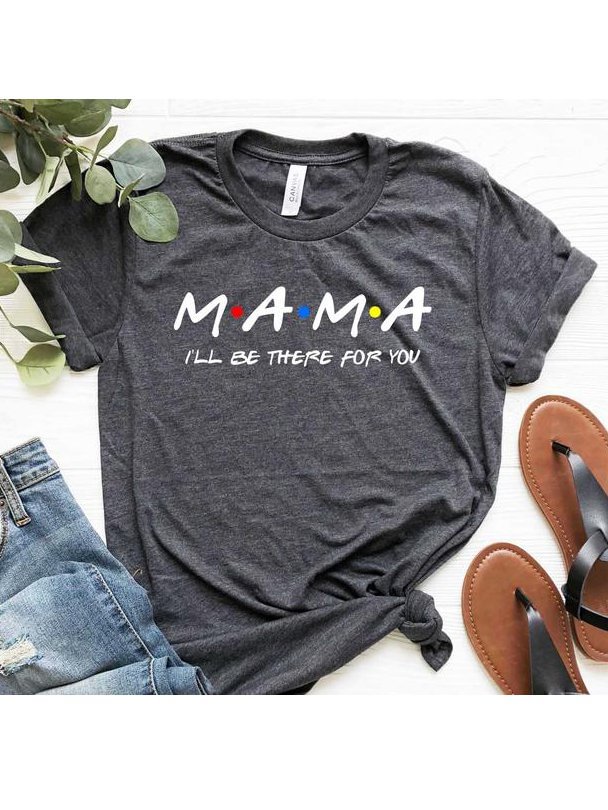 Bestdealfriday Casual Letter Short Sleeve Crew Neck Shirts Tops 9344959
