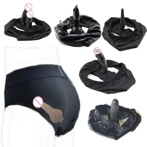 pornhint Pornhint Chastity Panties Penis Dildo Underwear with Silicone Anal Plug Sex Toys Couples Toy