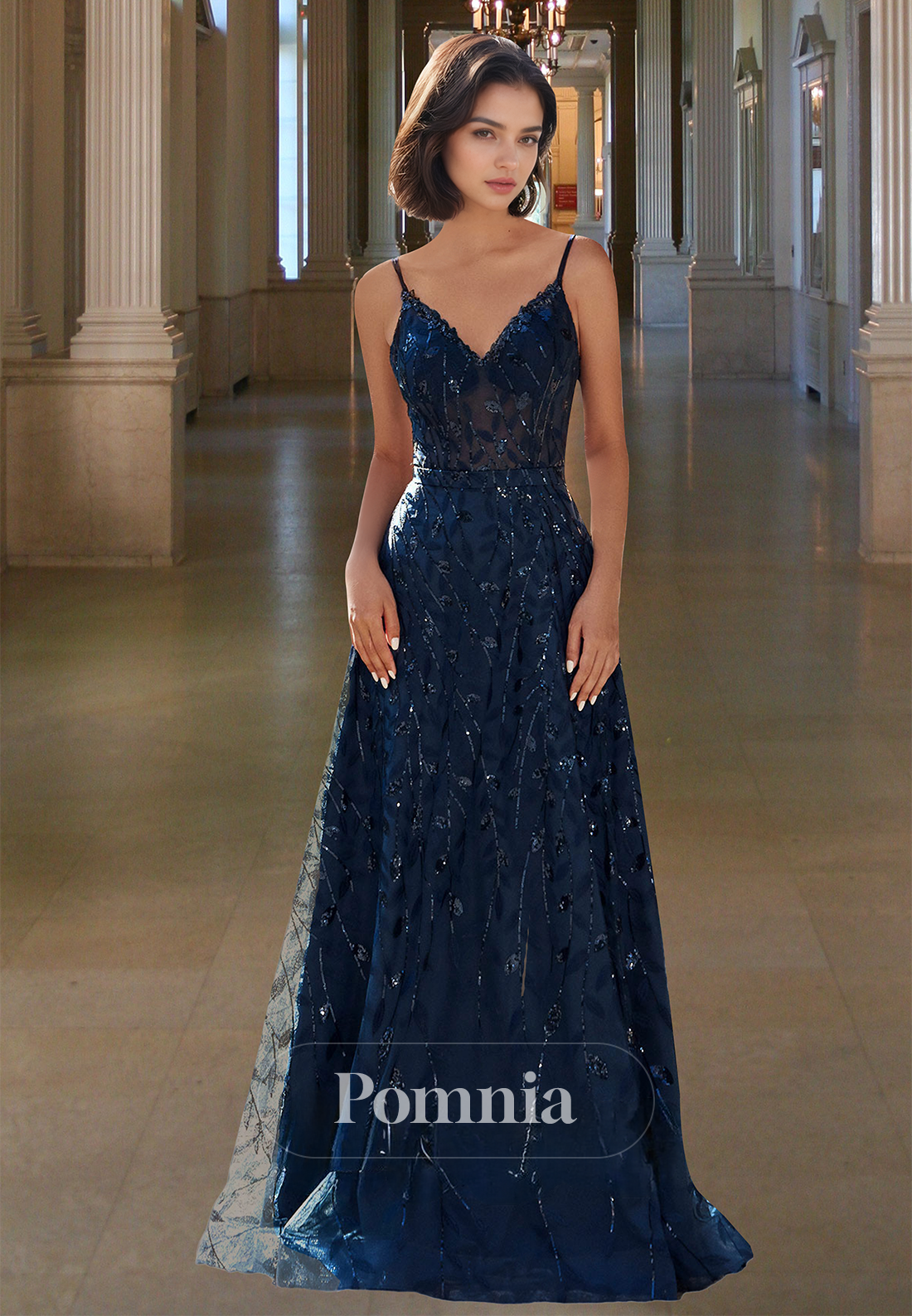 white christmas dresses J'Adore Dresses J25036 - Strapless Corset Bodice Prom Dress 16 / Navy main image 1