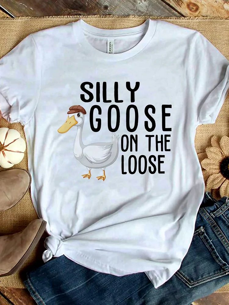Goose Sweater, Funny Goose Pullover, Silly Goose Shirt, Funny Shirt socialshop