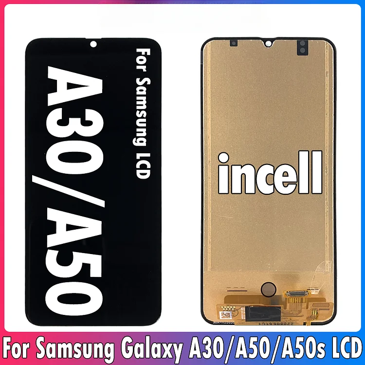 6.4'' incell  Samsung Galaxy A30 LCD SM-A305F LCD Display Touch Screen Digitizer Assembly  A50 SM-A505F SM-A505G DisplaySM-LCD