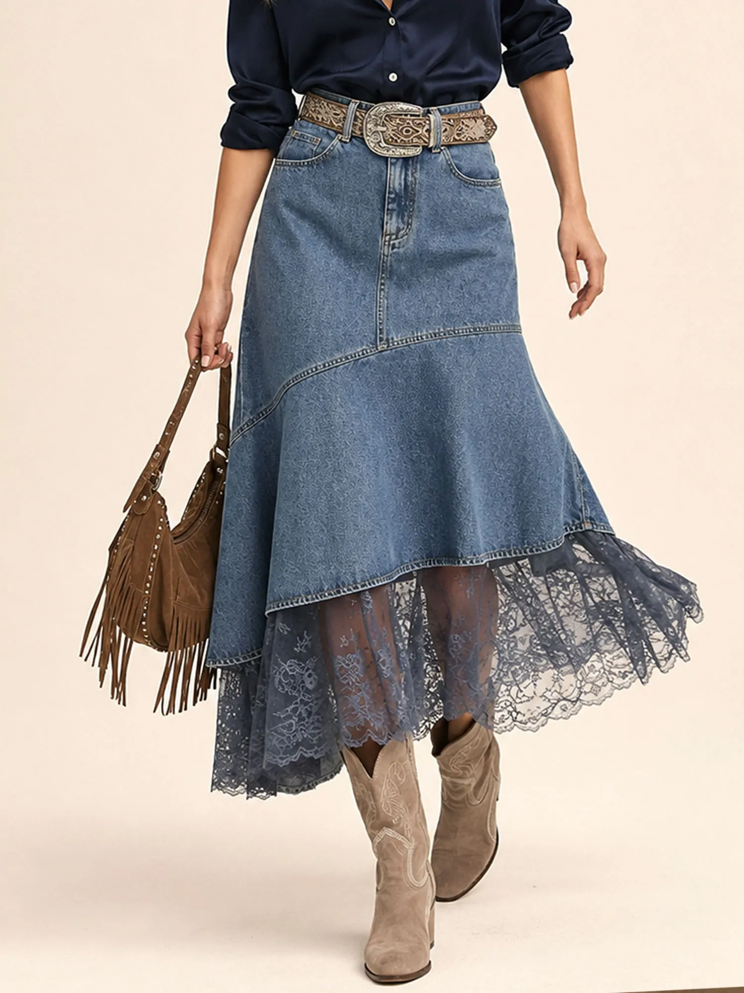 2026 Spring Brown Spaghetti-Strap Maxi Dress