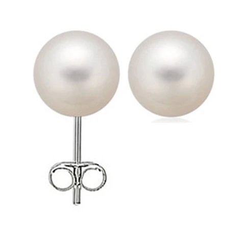 pearl stud earrings