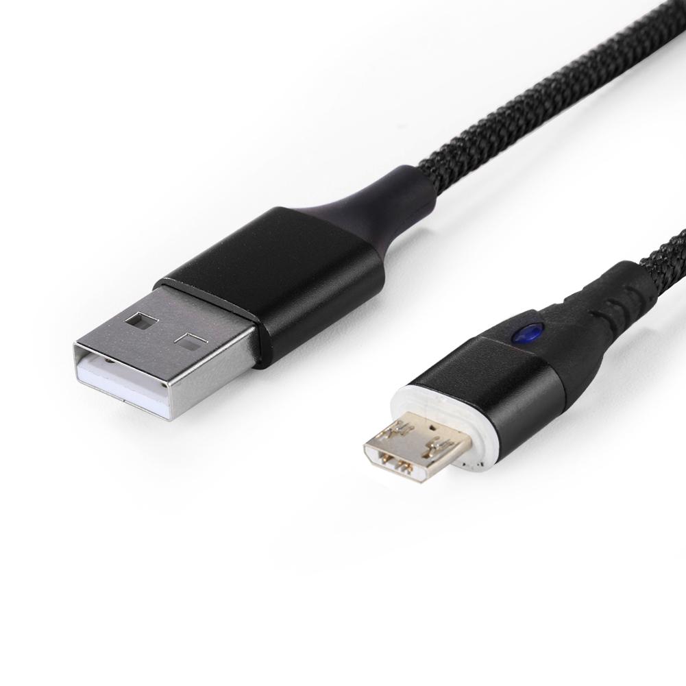 Magnetic Micro USB Nylon Braided 1m 5V 3A Fast Charging Data Cable w/Light, Black, 501 Original
Magnetic Micro USB Nylon Braided 1m 5V 3A Fast Charging Data Cable w/Light, Black, 501 Original