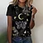 Efenbei Women T-Shirts Fashion 3d Butterfly Print Tshirt For Ladies Casual Streetwear Short Sleeves Tops Female Clothing Tees Camisetas