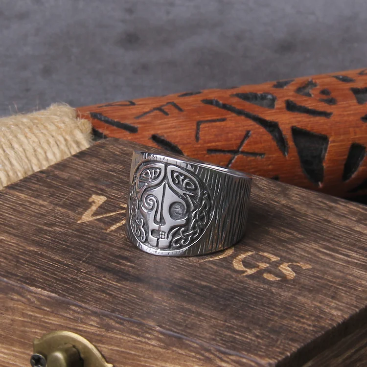 Viking Norse Goddess Stainless Steel Ring