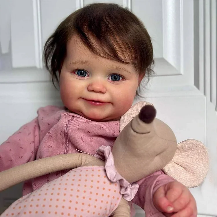 [Heartbeat & Coos] 20" Realistic Reborn Toddlers Doll Girl Qukan Handmade Huggable and Posable