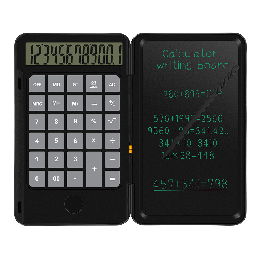 Rechargeable Basic Calculator with 6.5 inch LCD Writing Tablet Drawing Pad, Black, 501 Original
Rechargeable Basic Calculator with 6.5 inch LCD Writing Tablet Drawing Pad, Black, 501 Original