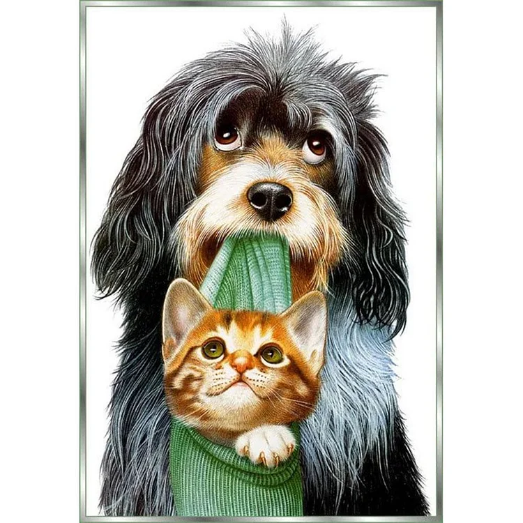 Dog Cat Diamond 5D DIY Diamond Painting Photo Embroidery Cross Stitch Decor gbfke