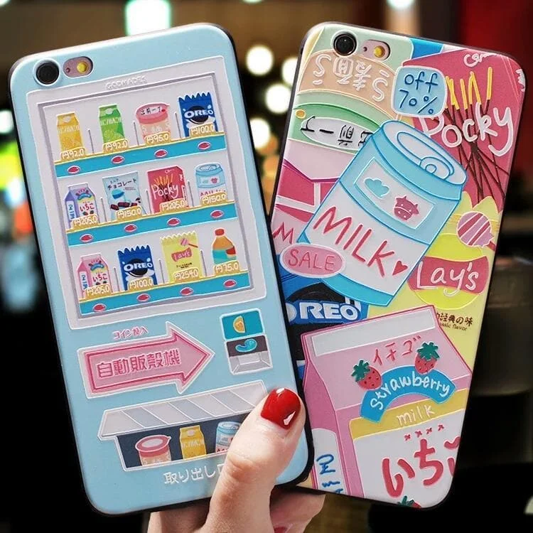 Kawaii Snacks Phone Case for iphone 6/6s/6plus/7/7plus/8/8P/X/XS/XSmax PN0555