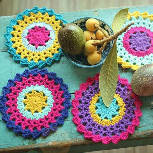 Sunflower Hand Crochet Insulation Mat